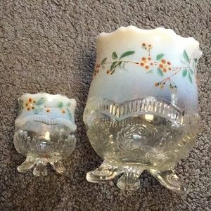 Tooth pick holder and spoon holder